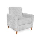 Poltrona Pérola Linho Rustico Grigio - Lucadi Home