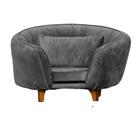 Poltrona Pet Baby Lady Cães e Gatos Confortável Apartamento Luxo Veludo Cinza Poltrona Pet Baby Lady Cães e Gatos Confortável Apartamento Luxo Veludo Cinza