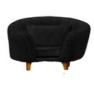 Poltrona Pet Baby Lady Cães e Gatos Confortável Apartamento Luxo Veludo Preto Poltrona Pet Baby Lady Cães e Gatos Confortável Apartamento Luxo Veludo Preto