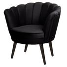 Poltrona Pétala em Sued Premium Preto Poltrona Pétala em Sued Premium Preto