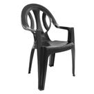 Poltrona Plástica Caixaplast Arcos Duoplastic Preto