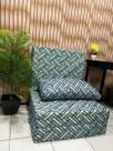 Poltrona/Puff/Colchao 3 em 1 Com Travesseiro Solteiro 78x190x13 Ortobom
