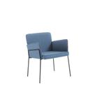 Poltrona Queen Linho Azul Jeans 75x60x55 cm Daf Mobiliário