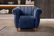 Poltrona Realeza Chesterfield Cadeira Vintage Decoração Retrô