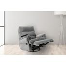 Poltrona Reclinável c/Massagem p/ Sala MH 1217 Two Way Suede Cinza - Herval Poltrona Reclinável c/Massagem p/ Sala MH 1217 Two Way Suede Cinza - Herval