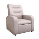 Poltrona Reclinável Classic Para Descanso - material sintético Bege