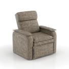 Poltrona Reclinável Comfort Camurça Bege Poltrona Reclinável Comfort Camurça Bege