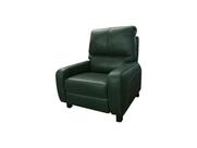 Poltrona Reclinável de Couro Doral com Mecanismo Way Green Bicolor - Mempra Design
