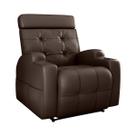 Poltrona Reclinável Do Papai Automática Com Usb E Porta Copos Cherokee Sintetico Preto Matrix