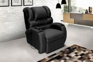 Poltrona Reclinável Imperial Zero Wall Motorizada Cadeira Papai Mamãe Suede