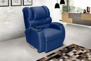 Poltrona Reclinável Imperial Zero Wall Motorizada Cadeira Papai Mamãe Suede