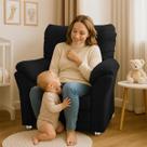 Poltrona Reclinável Manu Extensão De Cílios ou Amamentação Quarto Sala Estética Escritorio