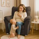 Poltrona Reclinável Manu Extensão De Cílios ou Amamentação Quarto Sala Estética Escritorio