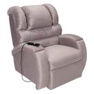 Poltrona Reclinável Motorizada Imperial Suede Marrom Claro