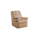 Poltrona Reclinável Motorizada p/ Sala Vermont Classic Zero Wall Giro e Balanço Courano Bege - Probel