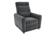 Poltrona Reclinável MX-44 Pollo Veludo Cinza E-425 Poltrona Reclinável MX-44 Pollo Veludo Cinza E-425