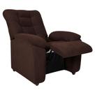 Poltrona Reclinável MX-61 Ônix Suede Marrom