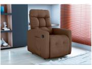Poltrona Reclinável MX-69 Urus Suede Marrom Poltrona Reclinável MX-69 Urus Suede Marrom