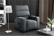 Poltrona Reclinável MX67 Pulse Veludo Cinza E425 - Matrix