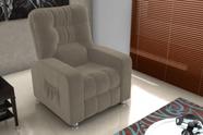 Poltrona Reclínavel MX7 Azera Veludo Cappuccino E434 - Matrix Poltrona Reclínavel MX7 Azera Veludo Cappuccino E434 - Matrix