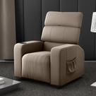 Poltrona Reclinável para Sala Roma Veludo Cappuccino Poltrona Reclinável para Sala Roma Veludo Cappuccino