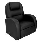 Poltrona Retrátil e Reclinável 80cm Com Material Sintético Multimóveis Cr45266 Preto