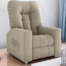 Poltrona Retrátil e Reclinável 82cm com Tecido Suede Multimóveis CR45261