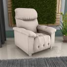 Poltrona Retrátil e Reclinável 83cm Tecido Suede Multimóveis CR45262