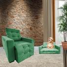 Poltrona Retratil e Reclinável Com Apoio De Pe Espanha Mais Sofa Pet Bob Diversas Cores