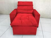 Poltrona Retrátil Reclinável 1 Lugar Vermelho