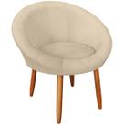 Poltrona Roma para Sala de Espera Decorativa Cadeira Estofada Resistente Escritório Recepção de Luxo