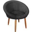 Poltrona Roma para Sala de Espera Decorativa Cadeira Estofada Resistente Escritório Recepção de Luxo