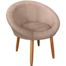 Poltrona Roma para Sala de Espera Decorativa Cadeira Estofada Resistente Escritório Recepção de Luxo
