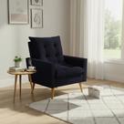 Poltrona Sala de Estar 92cm Design Sofisticado para Sala ou Escritório Ester Preto