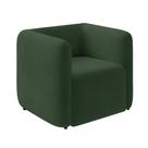Poltrona Sala de Estar Decorativa Laguna Veludo Verde K01 - D'Rossi