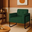 Poltrona Sala Industrial Alta Tubo Preto Elisa Suede D03 - D'Rossi Poltrona Sala Industrial Alta Tubo Preto Elisa Suede D03 - D'Rossi