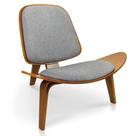 Poltrona Shell Linho Grafite A26 Drossi Poltrona Shell Linho Grafite A26 Drossi