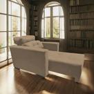 POLTRONA SOFA 1 lugar Retrátil e Reclinável Veneza COR CAPPUCCINO - BEATRIZ DECOR