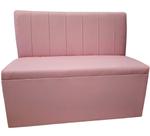 Poltrona sofá booth 1.10cm rosa sku_090 doceria, restaurante