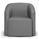 Poltrona Stella Max Linho Base Giratória - D'rossi Cor A26 Grafite Poltrona Stella Max Linho Base Giratória - D'rossi Cor A26 Grafite