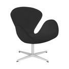 Poltrona Swan Office Giratória Suede Preto