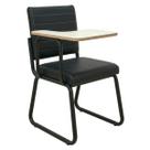 Poltrona Universitária TRIX Estofada com Prancheta Fixa - material sintético Preto - 35121