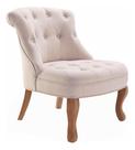 Poltrona Vivaldi Bege Tecido 65x72x77 Cm Classica E Elegante