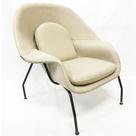 Poltrona Womb Chair linho bege - Poltronas do Sul