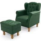 Poltrona Yara P02 Com Puff Paris Facto Verde Musgo Poltrona Yara P02 Com Puff Paris Facto Verde Musgo