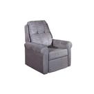 Poltronas de Amamentação Reclinável MH1216 Slim Two Way Suede Cinza - Herval