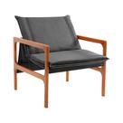 Poltronas Decorativa Jasmim Vivaro Decor Suede Cinza