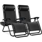 Poltronas reclináveis de espreguiçadeiras Best Choice Steel Mesh, conjunto de 2