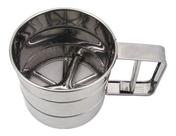 Polvilhador Inox Luxo Peneirar Caneca Farinha Com Gatilho