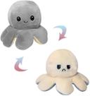 Polvo de Pelúcia Reversível Grande 25cm Emoji Humor Bipolar Presente Criativo TikTok